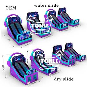 Nouvelle conception de <span class=keywords><strong>toboggan</strong></span> <span class=keywords><strong>aquatique</strong></span> gonflable pour jeux vidéo de 17 pieds de haut, <span class=keywords><strong>toboggan</strong></span> humide et sec à vendre - Product Image 2