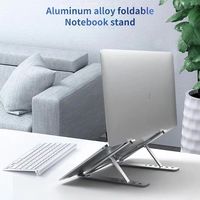Support portable réglable pour ordinateur portable avec support de refroidissement, support pliable pour ordinateurs portables et tablettes, support pour PC
