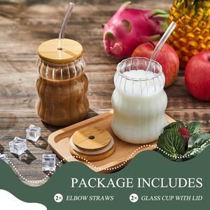 Vaso de Vidrio Creativo de Lujo de 500 ml, de Borosilicato de Alta Calidad, Ecológico, Resistente al Calor, Apto para Microondas, Libre de BPA, Portátil para el Hogar - Product Image 3