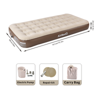 Matelas de camping gonflable 32 trous personnalisé pompe à air intégrée portable pliable pour la maison, l'école, l'extérieur, la chambre à coucher moderne
