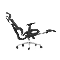 Chaise de bureau ergonomique inclinable en tissu maillé avec appui-tête réglable et fonction pivotante Chaise de bureau moderne bon marché