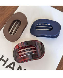 Qianjin forcina ovale piatta forcina per ragazze pinza forte aderenza denti piegabili all'ingrosso comode forcine per capelli ricurve per PC - Product Image 5