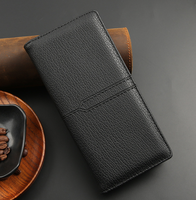 Dompet panjang desainer merek Eropa dan Amerika dompet lembut gesper baru 2025 kulit Pu wanita