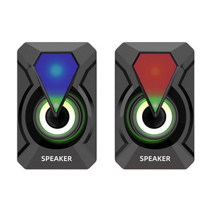 Bán buôn Hot Bán RGB xách tay loa âm thanh với đèn <span class=keywords><strong>USB</strong></span> 2.0 máy tính để bàn Loa máy tính - Product Image 2