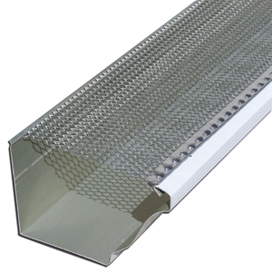 Grilles <span class=keywords><strong>de</strong></span> protection <span class=keywords><strong>de</strong></span> gouttières en maille perforée en acier inoxydable anti-corrosion et en aluminium, sur mesure, pour la collecte des feuilles - Product Image 1