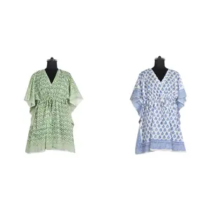 Caftan court de grande taille, Farsha, confection de robes en inde - Product Image 1