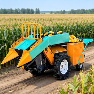 Mini Cosechadora de Maíz Autopropulsada de Color Verde con Transmisión por Engranajes de Alta Productividad para la Cosecha de Maíz - Product Image 1