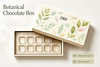 Emballage personnalisé en papier pour biscuits, boîte à bonbons au chocolat avec séparateur en papier, boîtes d'emballage personnalisées pour chocolat et fraises