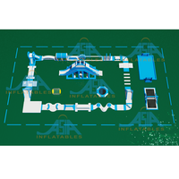 Jeux d'eau gonflables, grande mer, TUV Commercial, grands jeux d'eau pour adultes, parc aquatique gonflable flottant