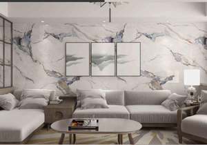 Panneaux muraux de décoration intérieure imperméables en placage de bois WPC PVC avec un design moderne et une garantie de 5 ans Revêtements muraux pour salon - Product Image 3