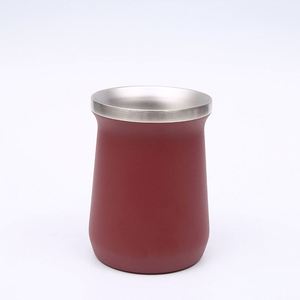Gobelet isotherme en acier inoxydable de 8 oz avec logo personnalisé imprimé, mini tasse à boire en métal multicolores - Product Image 1