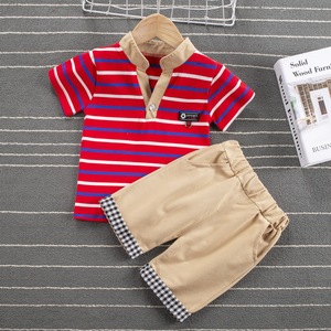 Ropa para Niños, Conjunto de Pantalones Cortos Deportivos de Verano para Niños, Conjuntos de 2 Piezas para Uso Casual - Product Image 4