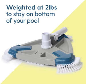 Tête <span class=keywords><strong>d</strong></span>'aspirateur triangulaire transparente et lestée pour <span class=keywords><strong>piscine</strong></span>, <span class=keywords><strong>brosse</strong></span> flexible pour nettoyeur de <span class=keywords><strong>piscine</strong></span> enterrée - Product Image 5