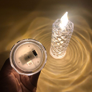 <span class=keywords><strong>Bougie</strong></span> électronique sans flamme CS Battery Candles, décoration à motif de rose, LED lumineuse, anniversaire, mariage, fête - Product Image 6