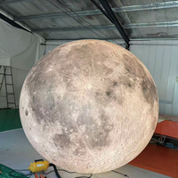 Décoration de fête en plein air, ballon miroir gonflable géant en forme de lune et de planète, tente résistante aux intempéries, imperméable
