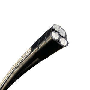 สายเคเบิล Aoguli ABC แบบมีสายกลาง ACSR ฉนวน XLPE/PVC สำหรับระบบจ่ายไฟฟ้าเหนือศีรษะ ราคาโรงงาน 0.6/1kv  ขนาด 2, 3, 4, 5 แกน - Product Image 1