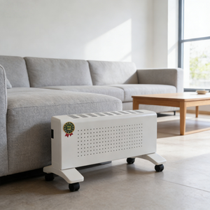 Radiateur électrique portable, chauffage d'appoint blanc sur roulettes pour la maison et le bureau - Product Image 5