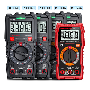 Multimètre numérique professionnel portable avec fils de sonde de <span class=keywords><strong>test</strong></span> testeur de multimètre de résistance de courant de tension ca/cc - Product Image 2