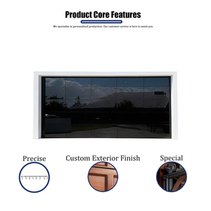 MAMDAVISION Porte de <span class=keywords><strong>garage</strong></span> en alliage d'aluminium sur mesure, finition miroir noir, isolation acoustique, télécommande automatique, pour villas et entrepôts multiples - Product Image 5