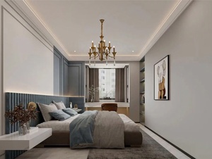 2023 pháp hiện đại mộc mạc sang trọng vàng trang trí nội thất phòng ngủ nến Đèn Chùm Pha Lê Đèn 4 + 4 đèn cab - Product Image 6