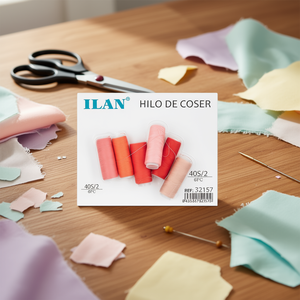 Filo da cucito Ilan 40S/2 6 pezzi colori assortiti per artigianato e cucito - Product Image 3