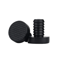 Bouchon anti-poussière de porte en silicone transparent direct d'usine bouchons en caoutchouc en forme de t