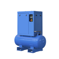 Petit compresseur d'air à vis rotatif industriel PM VSD 2,2 kW 3,7 kW 3 CV 5 CV 220 V monophasé avec réservoir