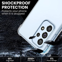 Clair Antichoc TPU Téléphone étui pour samsung Galaxy A53 A35 A72 A02 A12 A13 A54 A73 A26 A04 S22 S24 FE Couverture Souple