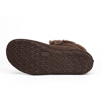 Bottes de travail montantes à logo personnalisé Chaussures pieds nus de trekking antidérapantes en cuir microfibre légères pour l'hiver pour l'automne