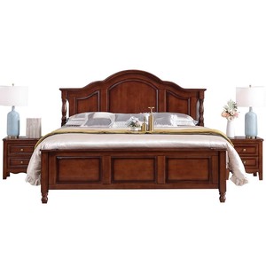 Ensemble de Chambre Traditionnel en <span class=keywords><strong>Bois</strong></span> d'Acajou pour Hôtels, <span class=keywords><strong>Lit</strong></span> en <span class=keywords><strong>Bois</strong></span> <span class=keywords><strong>Massif</strong></span> avec <span class=keywords><strong>Tiroirs</strong></span>, Sculpté à la Main, Optimisation de l'Espace - Product Image 6
