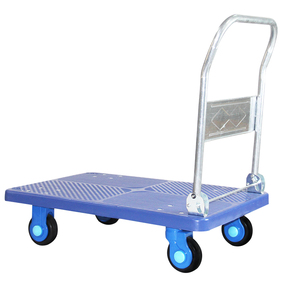 Super diam dilipat mendorong 400kg kapasitas berat biru plastik Platform 900*600mm keranjang <span class=keywords><strong>Dolly</strong></span> - Product Image 1