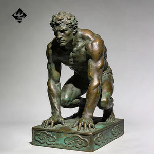 Escultura de Hércules en Bronce, Estatua Clásica del Héroe Griego para Decoración de Jardín o Plaza al Aire Libre - Product Image 1