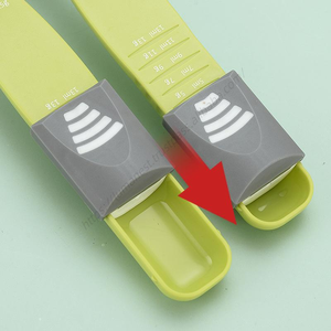 Venta al por mayor WDD536 Herramientas de medición para repostería, cocina y café, cucharas medidoras de cocina 8 en 1, cucharas ajustables para alimentos - Product Image 3