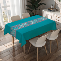 Nappe de table RNPT, chemin de table imperméable ethnique Mandala, couvre-table imperméable pour la maison