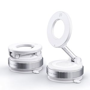 360 Degree Rotating Car Phone Holder Strong Magnets <b>Extendable</b> Mobile Stand Vacuum Suction for for Bed <b>Desk</b> Use - Product Image 1