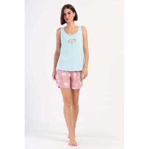 Pyjama confortable pour femme avec jupe large et haut de costume ovale - Product Image 4