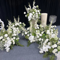 Luxe Kunstbloemenbol Witte Roos Orchidee Bloemstuk Bruiloft Tafeldecoratie Evenement Decoratie Groothandel
