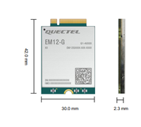 Quectel original EM12-G LTE Cat 12 Module 4G Module automobile 600Mbps vitesse de téléchargement GNSS M.2 facteur de forme
