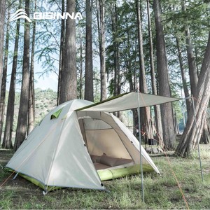 Bisina Camping Tent 3-4 Person Double Layer Waterproof Four Seasons Outdoor Use - Product Image 1