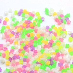 Petites étoiles lumineuses de 3mm 10 pièces, Cabochon en résine, fait à <span class=keywords><strong>la</strong></span> main, artisanat pour l'embellissement, bricolage - Product Image 4