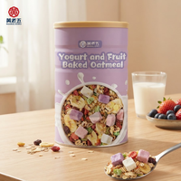 Groothandel Yoghurt Fruit Havermout Granen Knapperige Instant Havermout met Gedroogd Fruit Yoghurtblokjes Bulk Private Label OEM ODM Leverancier