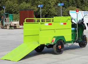 RNKJ स्मार्ट 48V32A कचरा कचरा डिब्बे के साथ सफाई बिजली Tricycle