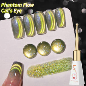 Phantom QuickSand Cat's Eye Series 2025 Nouveau <span class=keywords><strong>vernis</strong></span> à ongles super brillant <span class=keywords><strong>Flash</strong></span> jaune vert aimant longue durée - Product Image 6