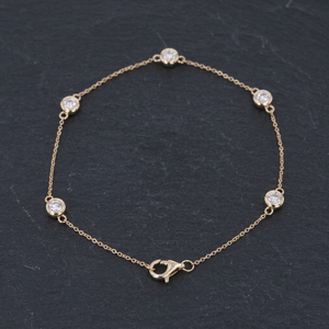 สร้อยข้อมือแบบลิงค์ประดับเพชรแล็บโกรว์ 0.60 กะรัต ตัวเรือนทองคำแท้ 14K 10K เงินแท้ 925 สไตล์คลาสสิก เรียบหรู เหมาะสำหรับทั้งชายและหญิง ใช้ในงานแต่งงาน - Product Image 2