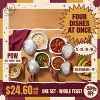 Ensemble de 4 casseroles de service pour cuisine, 1L, 2L, 4L, 6L, corps en acier inoxydable, couvercles avec poignées anneaux et boutons, poignées froides au toucher, pour fêtes de famille et mariages