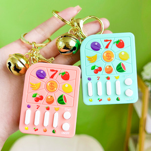 Mini consola de juegos máquina de lotería de frutas consola de juegos <span class=keywords><strong>digital</strong></span> llavero juguete de rompecabezas divertido para niños - Product Image 3