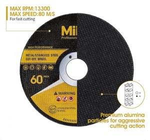 Disco de Corte de 4-1/2 <span class=keywords><strong>Pulgadas</strong></span> (115 mm) para Metal y Acero Inoxidable, para <span class=keywords><strong>Amoladora</strong></span> Angular, EN12413, Fabricante OEM, Logotipo Personalizado - Product Image 3