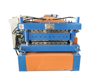 Machine de fabrication de carreaux d'acier double couche