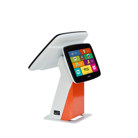 Terminal de point de vente à double écran ZHONGJI avec écran HD de 15 pouces, imprimante intégrée, système d'exploitation Windows 7/10, SSD de 128 Go, mémoire DDR4 de 16 Go - Bon prix