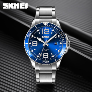 Skmei 9278 usine directe grand cadran montre à Quartz pour hommes bande en acier inoxydable à la mode <span class=keywords><strong>calendrier</strong></span> d'affaires montre-bracelet - Product Image 4
